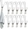 Mollette per vestiti con ganci, mollette per vestiti resistenti al - Pinze per abiti resistenti al a coda lunga con ganci, set di 10 clip, clip multifunzione per soluzione di