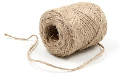 2mm - 164FT Natural Jute Twine Rope String - for Crafts Gardening Plant Accessories Gift Wrapping, Arts Packing Material Christmas Twine Bulk Wedding Decor