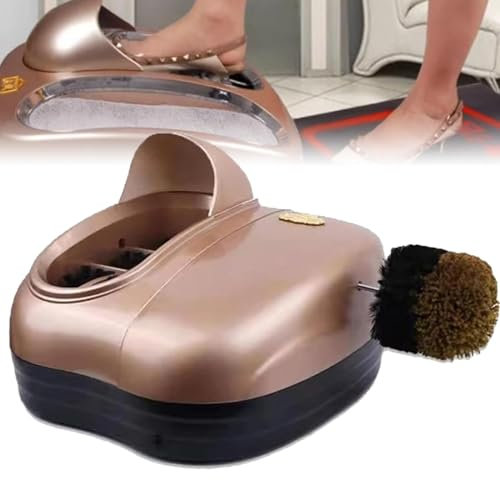 IMOSEI Automatic Brushing Shoe Sole Machine, Shoe Upper and Sole Cleaning Machine, Forward and Reverse, Wipe Clean, for Families, Businesses, Dust-free Workshops, Hotels, Airports, Stations