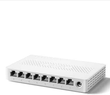 Tenda SE108 Switch Ethernet non gestito a 8 porte 2,5 G, 4 porte 2,5 G Base-T, capacità di commutazione 25 Gbps, compatibile con 100/1000/2500 Mbps, per l'intrattenimento domestico o la rete SOHO