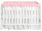 CYMMIYT Bettumrandung 4 Teile/Satz Neugeborenen Sicher Zahnen Krippe Schiene Abdeckung Schutz Kantenschutz Wrap(4pcs Pink)