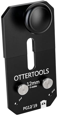 Ottertools - PG12/19 Domino Präzisionsanschlag für 12 und 19mm Platten, kompatibel mit der Festool Domino DF 500
