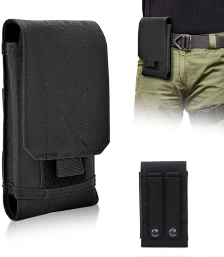 Aiyraa Handytasche Gürtel, Universal Tactical Cell Phone Holsters Handytasche Gürtelhalter Carry Accessory Kit Waist Bag, Handy Gürteltasche für iPhone 12,12 Pro,11,11 Pro,13,13 Pro, XR X 6 7 8 Plus