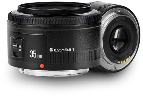 YONGNUO YN35mm F2 Lens for Canon EF Mount EOS Camera Wide-Angle Prime Lens, Auto Focus 35MM Lens
