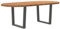 vidaXL Esstisch Hellbraun 220x100x74 cm Massivholz Eiche Oval, Küchentisch, Restauranttisch, Tisch Restaurant, Esszimmertisch, Bistrotisch