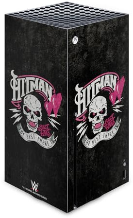 Head Case Designs Officially Licensed WWE Hitman Logo Bret Hart Vinyl Sticker Gaming Skin Decal Cover Compatible With Xbox Series X Console