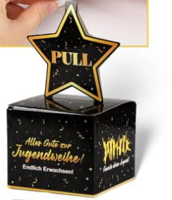 Mexgcom Geldgeschenke Verpackung, Lustige Geldverpackung, DIY Überraschungsbox für Geldgeschenke zu Verpacken, Jugendweihe Geschenke für Mädchen Jungen (Dunkelgold-Stil)