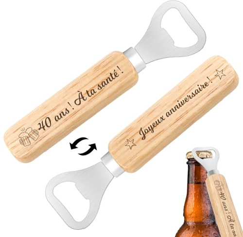 Gift 40 Years Man Bottle Opener Birthday Gift For 40 Years Friend Big Brother Husband Godfather Uncle Uncle Tonton Beau Brother Gifts Bottle Opener 40th Birthday Original Idea Gifts Man Original