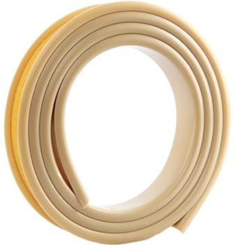 Wandverkleidungsleiste, U-Kanal-Kantenleiste, TPE-Formleiste, 6 m flexibler, selbstklebender U-Kanal for Schränke, Sperrholz, Tische, Kantenschutz(Beige,15mm)