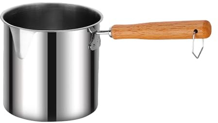 VUIUYOIES Friteuse, passoire, louche, poignée ergonomique pour une cuisson confortable. Poêle à frire en acier inoxydable.