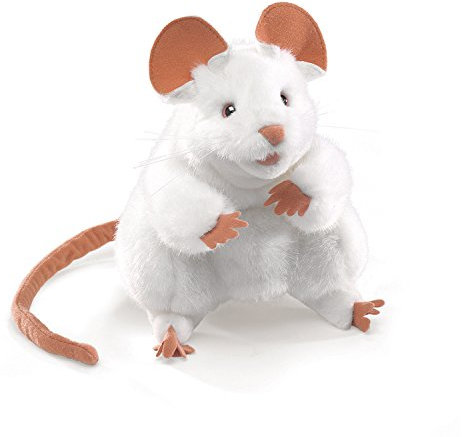Folkmanis Mouse Hand Puppet (White)
