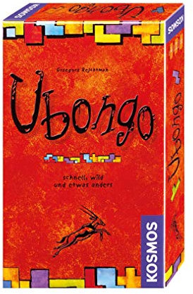 Kosmos 699345 - Ubongo - Mitbringspiel, Legespiel ab 7 Jahre für 1-4 Personen, Mini-Ausgabe des Gesellschaftsspiel-Klassikers, Familienspiel, kleines Geschenk