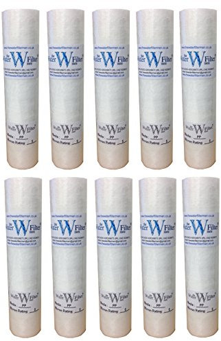 TheWaterFilterMen 10x10pp(5mic) Nature's Water Sediment Vorfilterpatronen für Umkehrosmoseanlage, 25.4 cm, 5 Mikron, 10 Stück