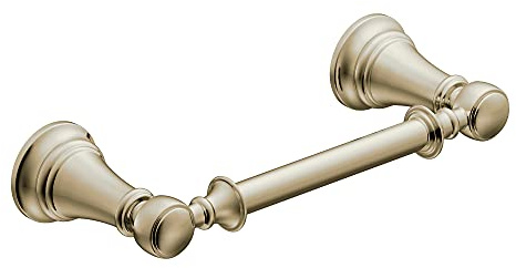 Moen YB8408NL Weymouth Pivoting Double Post Toilet Paper Holder, Nickel