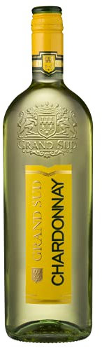 Grand Sud - Chardonnay aus Süd-Frankreich - Sortentypischer Trocken Weißwein (1 x 1 L) | 1l (1er Pack)