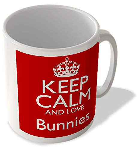 McMug - Keep Calm and Love Bunnies - Mug, Ceramic, 11fl.oz.