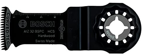 Bosch Professional 5x Hojas de sierra de inmersión HCS AIZ 32 BSPC (para madera dura, 50 x 32 mm, accesorios Multiherramienta)