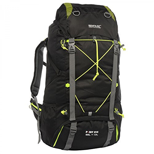 Regatta Blackfell Rucksack, 65 l + 10 l, Schwarz, 65 Plus 10 Litre