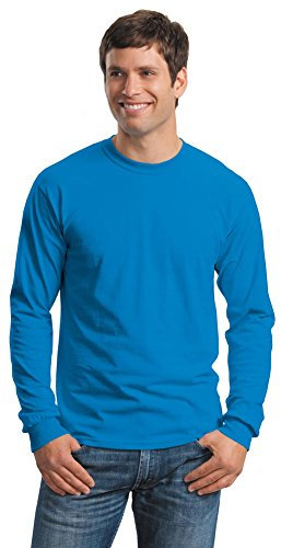 Gildan Ultra Cotton 6 oz. Long-Sleeve T-Shirt (G240) SAPPHIRE - Blue -