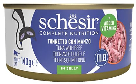 Schesir Katzenfutter Thunfisch und Rinderfilet 140 g Dose (1 x 140 g)