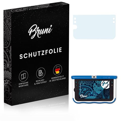 Bruni Protecteur d'écran compatible avec VTech Storio Max 7 Film Protecteur, cristal clair Écran protecteur (2X)