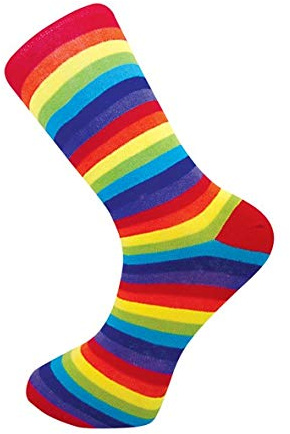 macahel Mens Socks Cotton Rich, Comfortable, Breathable, Designer Gents Essential Striped Socks