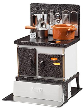 HUSS Multi-Purpose Steel Oven Stove Miniature Kitchen German Incense Smoker Oil Diffuser Cup Warmer (White/Silver)