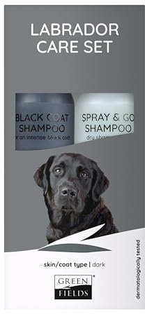 Greenfields Hundeshampoo Geschenk Set für Schwarze Labrador (Dunkles Fell) - 2 x 250 ml, 4675