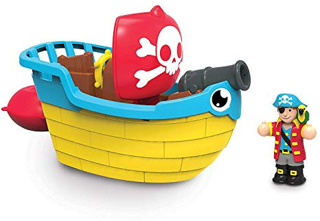 WOW Toys Pip the Pirate Ship,Blue/Yellow/Red/Brown,Small