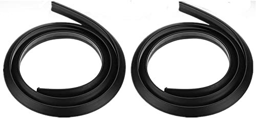HugeAuto 2Pcs Universal Auto Seitenkotflügel Rad Augenbrauenbogen Gummi Schutz Kotflügel, schwarz, 1,5M