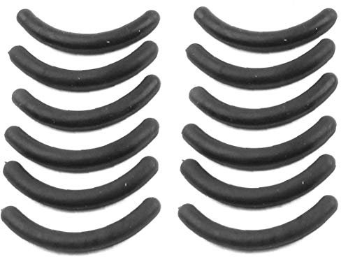 12st Ersatz Wimpernzange Pads Waschbar Lashes Gummi-Pads Durable Wimper Pads Refill Schwarz