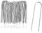 COM-FOUR® 50x ancrages au Sol en Acier revêtu - piquets de Sol Robustes pour la Fixation de Toison et de Feuilles de Mauvaises Herbes - ancrages au Sol (050 pièces - 150x25x3mm)