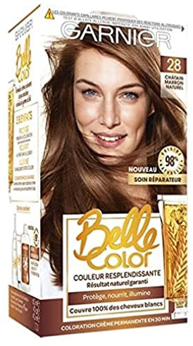 Garnier - Belle Color - Coloration permanente Châtain - 28 Châtain marron naturel