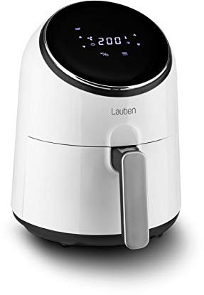 Lauben Hot Air Fryer 2500WT Heißluftfritteuse, 360° Heißluftzirkulation, Aerofryer 2,5 Liter, Leistung 1 300 W, 8 Programmen, digitales Touchdisplay, spülmaschinenfest, Fritteuse ohne Öl