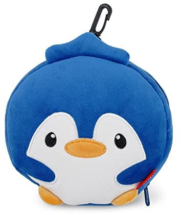 Legami cuscino da viaggio con mascherina da notte pinguino