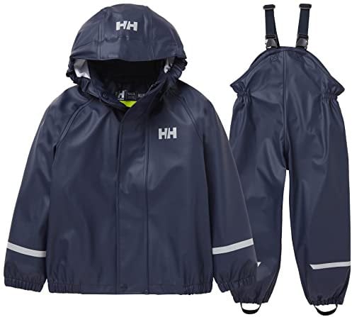 Helly Hansen Bambini Unisex Tuta Impermeabile Bergen 2.0, 3, Marina Militare