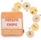 CHEWFFON Dog Toy, Dog Puzzle Snuffle Treat Dispensing Toys for Boredom, Durable Interactive Chew Toys, Hide and Seek Nose Work Puppy Toy for Small, Medium and Large Dogs (Potato Chips)