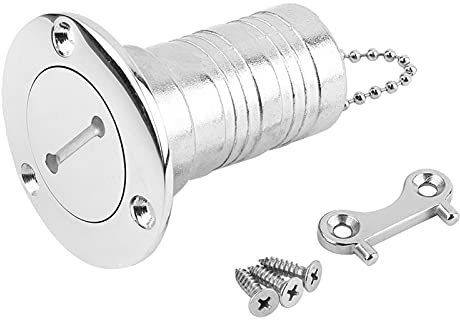 Yctze stainless fuel filler Replacement for Marine Yacht boat fuel filler cap 316 Stainless Steel 1.5in Boat Deck Fill Filler Fuel Tank Cap Accessories boat fuel filler cap