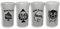 Motörhead Unisex Schnapsglas-Set klar Glas Undefiniert Alkohol & Party, Band-Merch, Bands, Musik