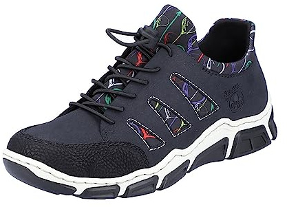 Rieker Damen Halbschuhe L0636-14 blau Gr. 36