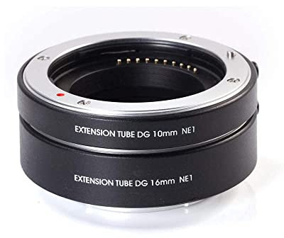Hersmay Autofokus Makro Zwischenringe Extension Tube 10mm/16mm für Sony E-Mount A1 A7C A7IV A9 A6600 A6500 A6400 A6300 A6000 A6100 A6600 A5100 A5000 NEX-C3 A7 A7R A7S II III IV A9 II Kamera