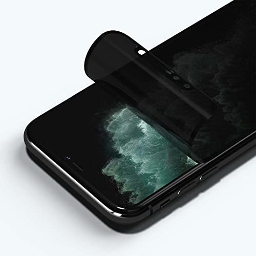 RhinoShield Protector de Pantalla de Privacidad 3D Impact Compatible con [iPhone 11 Pro/Xs/X] | Máxima protección - Bordes curvados - Protege de arañazos - Marco de alineación para fácil instalación
