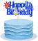 Blumomon 1Pcs Nautical Cake Topper Sailing Theme Happy Birthday Cake Topper Decorations Ship Nautical Sailing Anchor Cupcake Topper for Ocean Theme Birthday Party Baby Shower Supplies