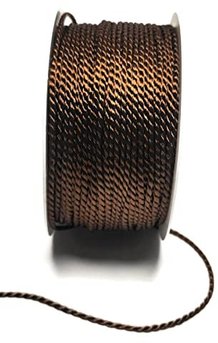 s.dekoda Kordel 50m x 2mm braun Drehkordel Dekoband Kordelband Kordelschnur