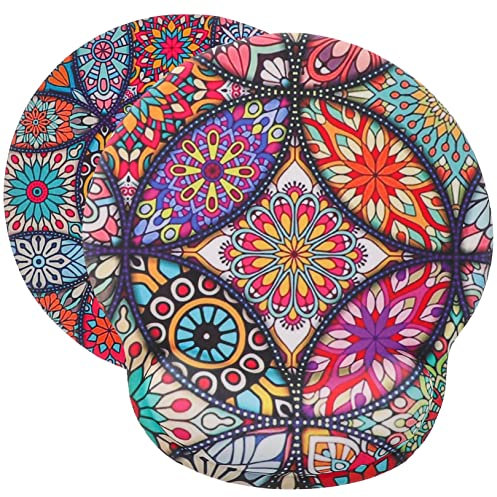PLAFOPE 2pcs Wrist Rest Mousepad for Home and Office Non-slip Mouse Pad Gel Cushion for Comfortable Use While Working Computer