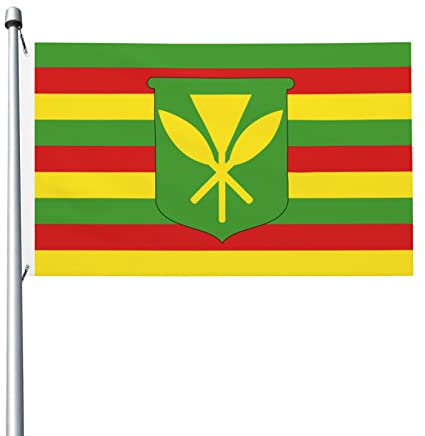 Kanaka Maoli Drapeau Drapeaux 3x5 Ft Décoration Extérieure Drapeau Léger Bannière Home Party Drapeaux Yard 3x5 Drapeaux