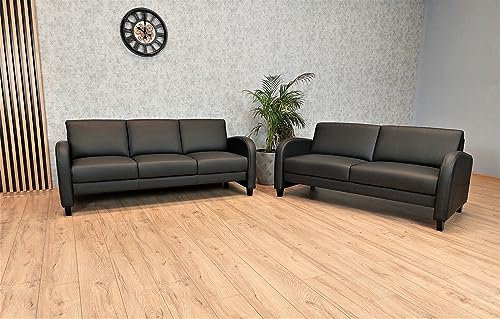 Quattro Meble Echtleder Sofagarnitur Oslo Mini 3 er + 2,5 er Ledersofa Echt Leder Couch Set Lederset Farbauswahl !