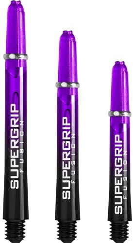 Harrows Supergrip Fusion Shafts - Verschiedene Ausführungen, 1 Set = 3 Stück (Lila, Midi)