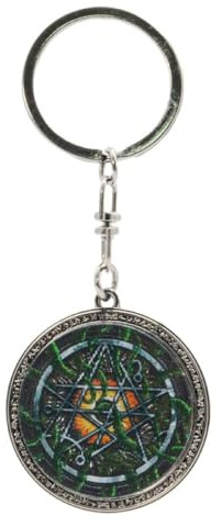ABYSTYLE - CTHULHU Schlüsselanhänger Lenticular Necronomicon, mehrfarbig, diamètre 4 cm