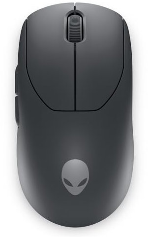 Alienware Pro Wireless Gaming Mouse - 2.4GHz Gaming Wireless/USB Wired Connectivity, Adjustable DPI, Optical Sensor Technology, 6 Programmable Buttons, 650 IPS Sensor Max Speed - Dark Side of the Moon